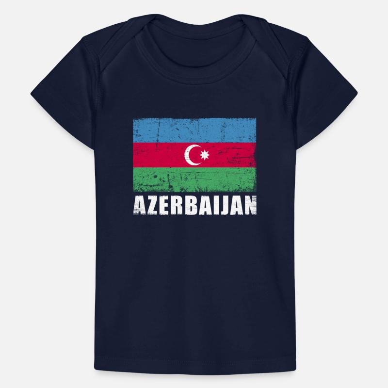 Drapeau de l’Azerbaïdjan Grunge Drapeau de l’Azerbaïdjan T-shirt Premium bébé bio