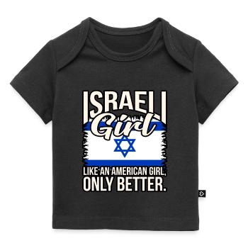 Israël Girl - T-shirt Premium bébé bio - noir - Devant