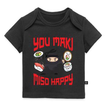Ninja Cadeau Karaté Ninjutsu Judo Samouraï Japon - T-shirt Premium bébé bio - noir - Devant