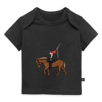 Voltigieren - Baby Premium Organic T-Shirt - Schwarz - Vorne