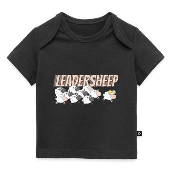 Leadersheep Mouton Laine Mouton - T-shirt Premium bébé bio - noir - Devant