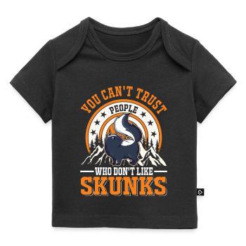 Amateurs de mouffette - T-shirt Premium bébé bio - noir - Devant