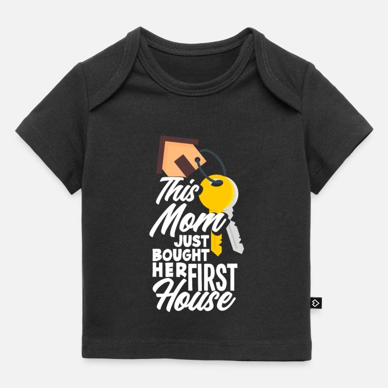 Cadeau d’achat de maison de propriétaire - T-shirt Premium bébé bio - noir