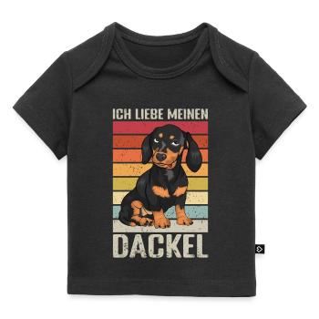 Dackel Rauhaar Dackel - Baby Premium Organic T-Shirt - Schwarz - Vorne