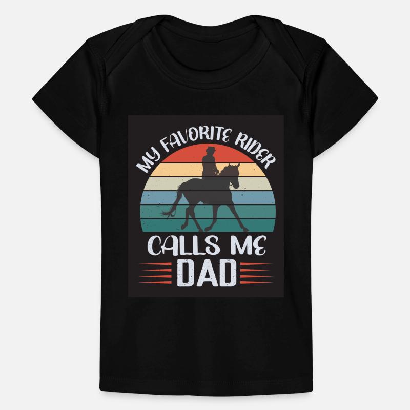 Cavalier Cheval Père Papa Cavalier T-shirt Premium bébé bio