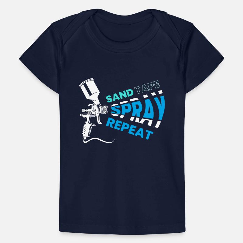 Ruban de sable Spray Repeat Painter T-shirt Premium bébé bio
