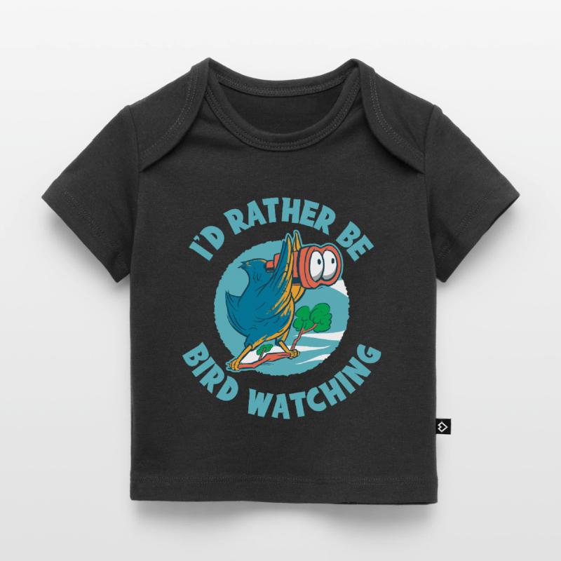 Id Rather Be Bird Watching Bird Gift T-shirt Premium neonato bio