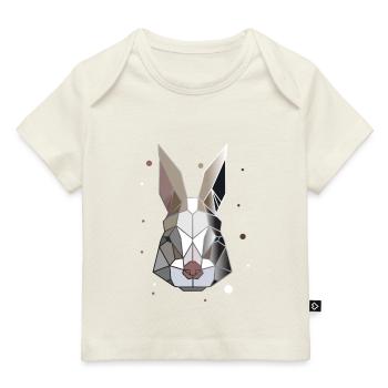 Kaninchen Polygon Kunst Tier Geometrie - Baby Premium Organic T-Shirt - Dunkelnavy - Vorne