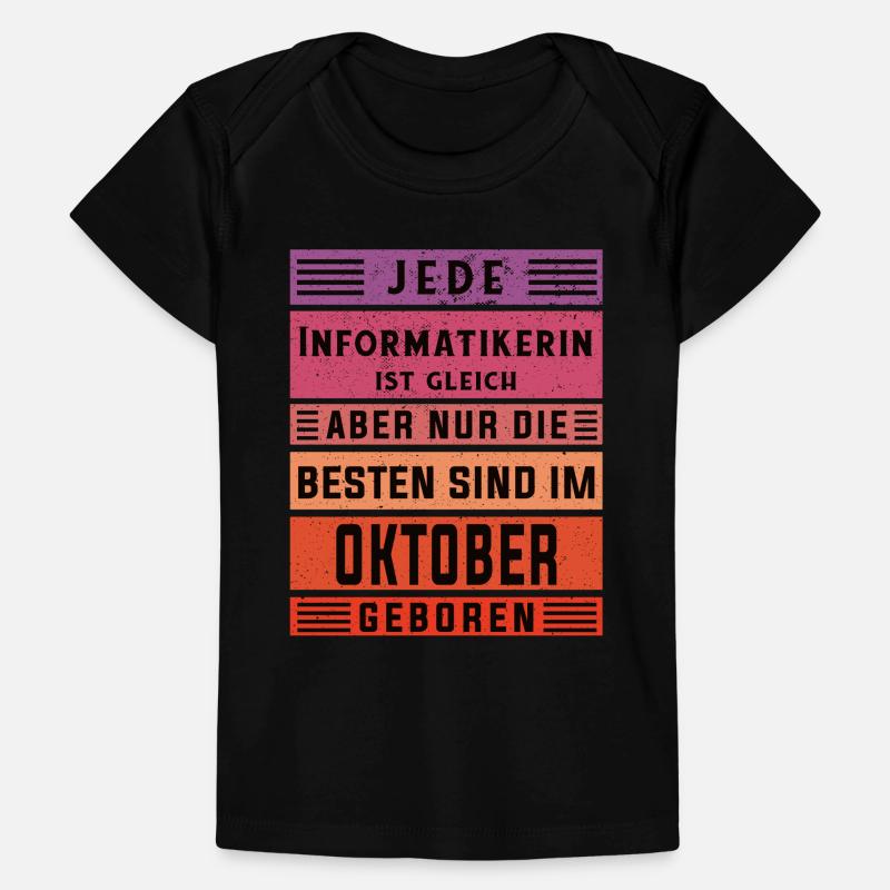 Programmierer Geburtstag Oktober geboren Baby Premium Organic T-Shirt