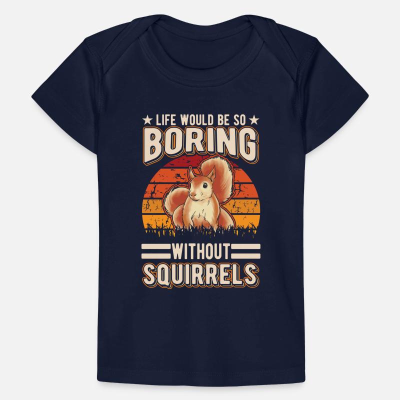 Eichhörnchen Geschenk Squirrel Grauhörnchen Baby Premium Organic T-Shirt