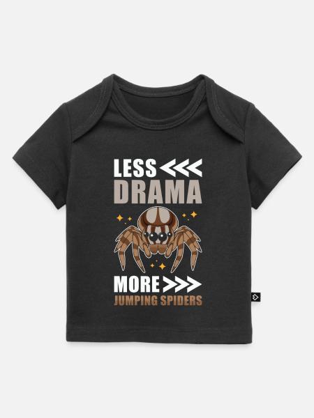 Springspinne Spruch - Baby Premium Organic T-Shirt - Schwarz