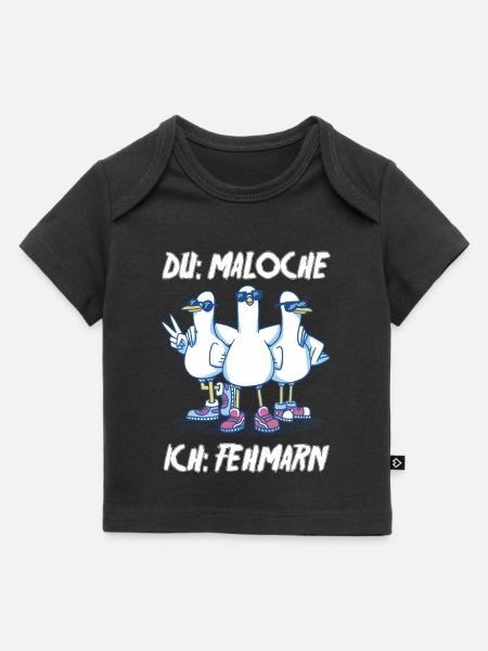 Ostsee Tauben Fehmarn - Baby Premium Organic T-Shirt - Schwarz