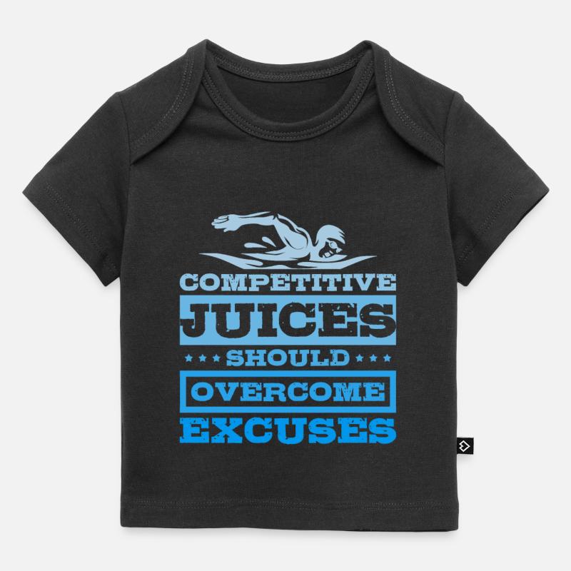 Les jus de compétition de natation devraient être surmontés - T-shirt Premium bébé bio - noir