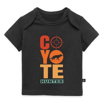 Coyote Hunting Coyote Jagen Geschenk - Baby Premium Organic T-Shirt - Schwarz - Vorne