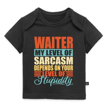 Kellner Spruch Kellner Geschenk - Baby Premium Organic T-Shirt - Schwarz - Vorne