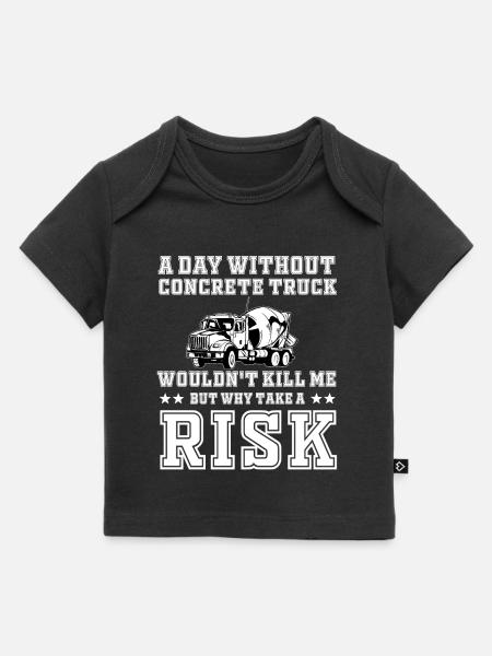 Beton Fahrmischer - Baby Premium Organic T-Shirt - Schwarz