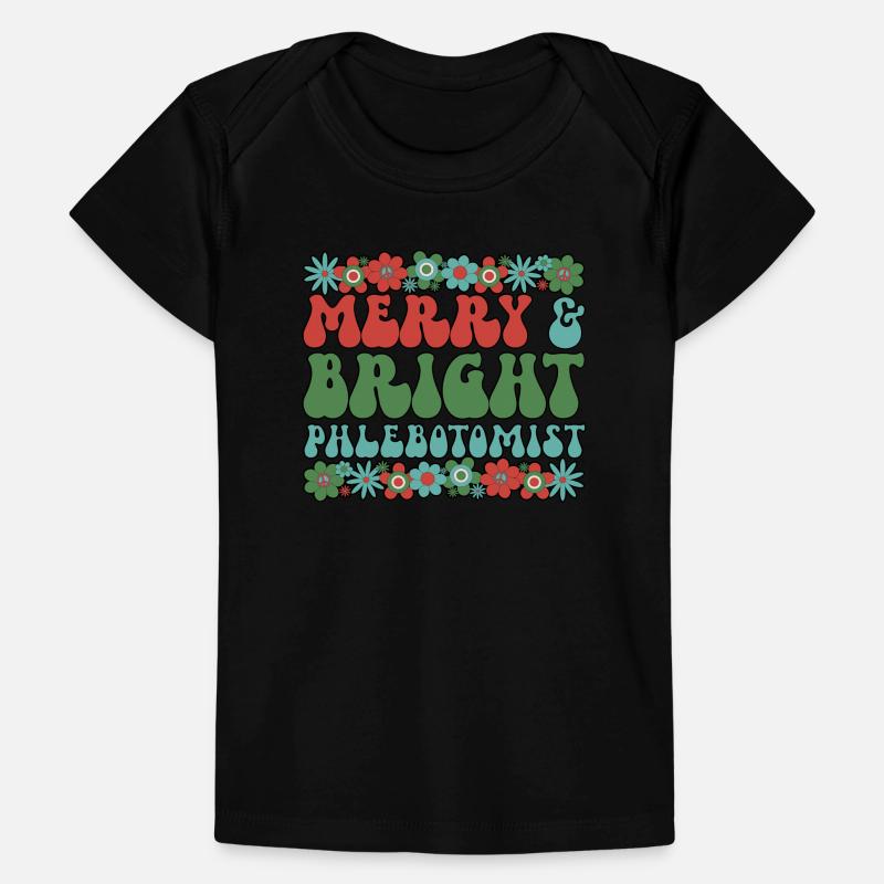Phlébotomiste Noël Phlébotomie Tech Cadeaux de Noël T-shirt Premium bébé bio