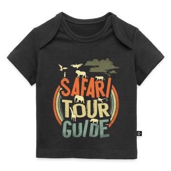 Safari Tour Guide - Baby Premium Organic T-Shirt - Schwarz - Vorne