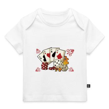 Poker Casino Joueur de Poker Jeu Roulette Cadeau - T-shirt Premium bébé bio - marine foncé - Devant