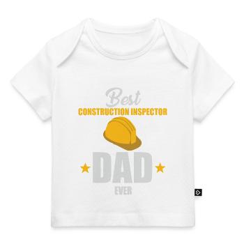 Inspecteur en bâtiment Papa - T-shirt Premium bébé bio - marine foncé - Devant
