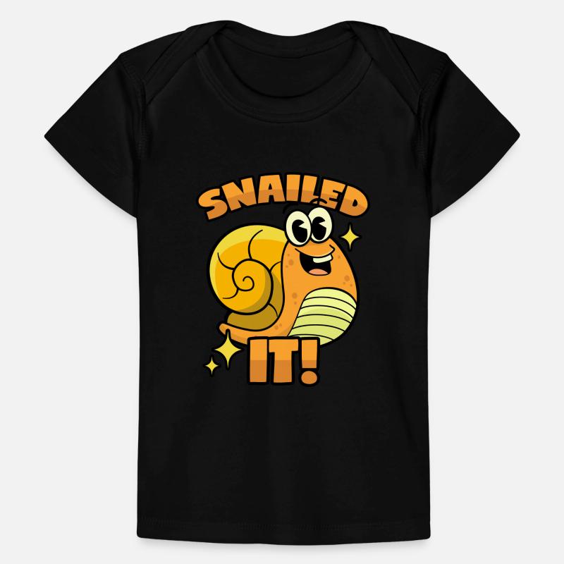 Giochi di parole di lumache T-shirt Premium neonato bio