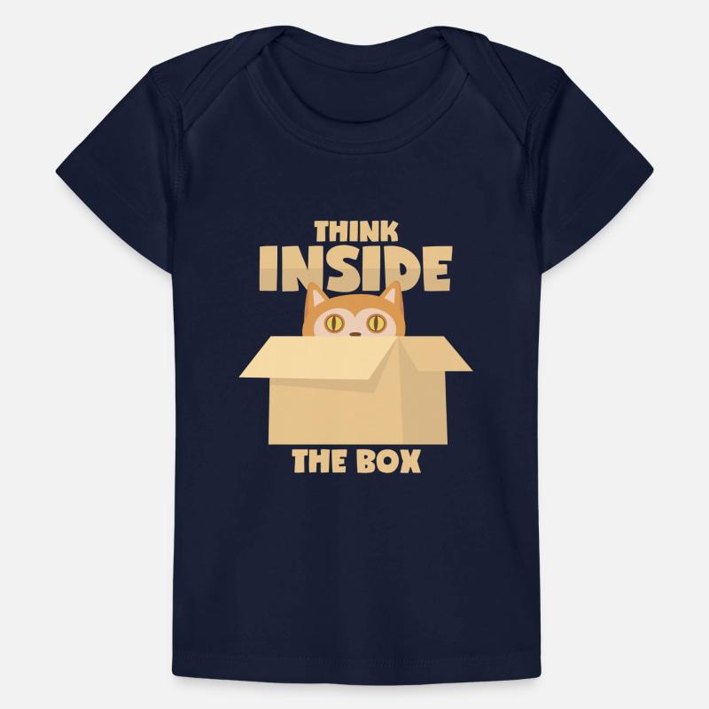 Cat: « Think Inside The Box » T-shirt Premium bébé bio