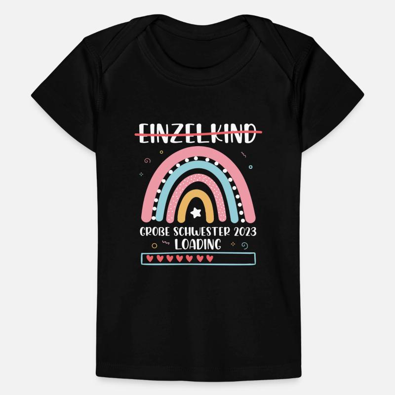 Große Schwester 2023 Loading Einzelkind Regenbogen Baby Premium Organic T-Shirt