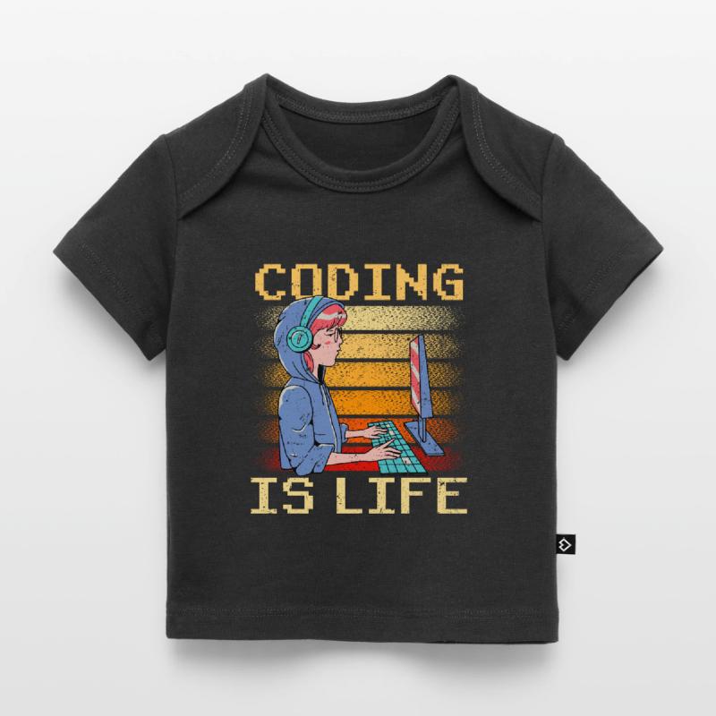 Coding Ist Leben Coder Code Programmierer Baby Premium Organic T-Shirt