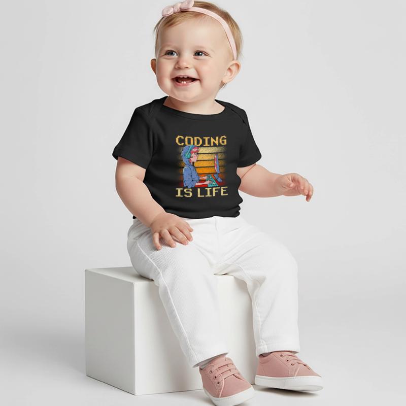Coding Ist Leben Coder Code Programmierer Baby Premium Organic T-Shirt