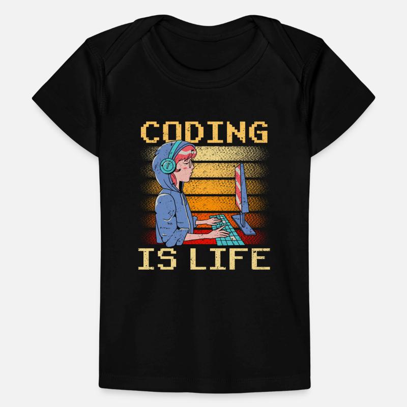 Coding Ist Leben Coder Code Programmierer Baby Premium Organic T-Shirt
