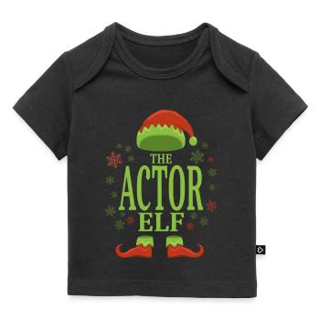 Actor Christmas Elf - Baby Premium Organic T-shirt - black - Front
