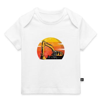Bagger Baggerfahrer Baumaschine Bauarbeiter Job - Baby Premium Organic T-Shirt - Dunkelnavy - Vorne
