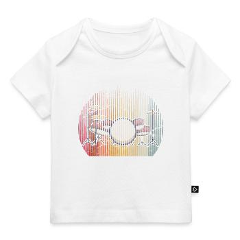 Drums Drummer Band Drumset Retro Percussion Drums - Baby Premium Organic T-shirt - dark navy - Front