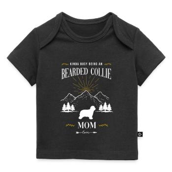 Bearded Collie - Baby Premium Organic T-Shirt - Schwarz - Vorne