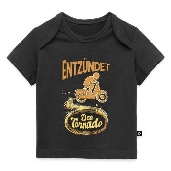 Mofa Mopedfahrer Mofaroller Moped lustige Zweitakt - Baby Premium Organic T-Shirt - Schwarz - Vorne