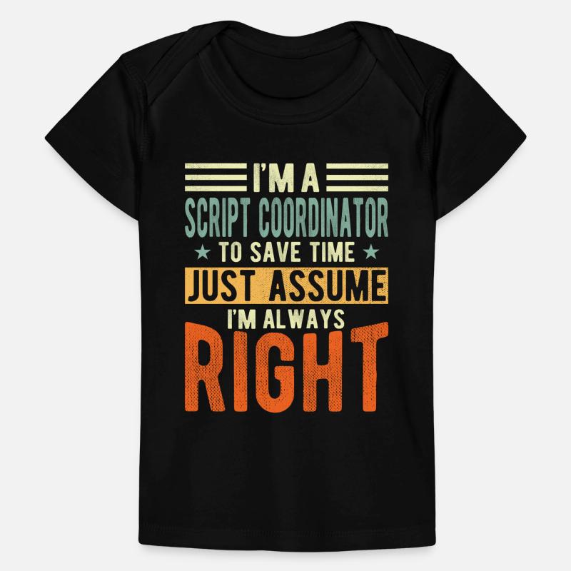 Coordinateur de script T-shirt Premium bébé bio