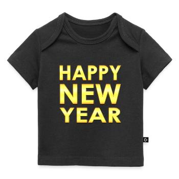 Frohes Neues Jahr - Neujahrsfeier - Baby Premium Organic T-Shirt - Schwarz - Vorne