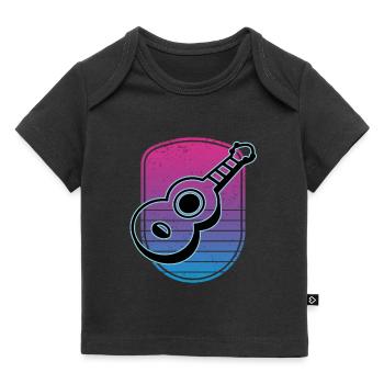 Ukuleles Vitage - Baby Premium Organic T-shirt - black - Front
