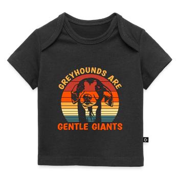 Greyhound Racing Greyhounds Retro Greyhound Racer - Baby Premium Organic T-shirt - black - Front