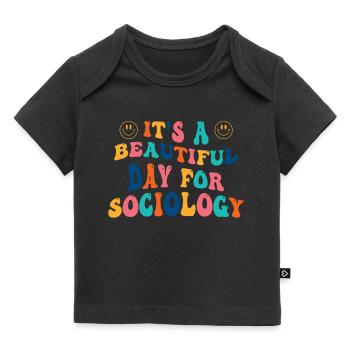 Sociologie Dire étudiant - T-shirt Premium bébé bio - noir - Devant