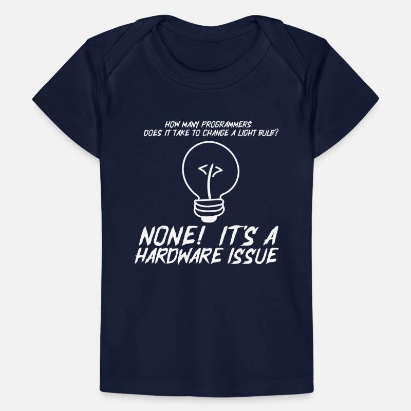 Déclaration matérielle d’ampoule drôle des programmeurs T-shirt Premium bébé bio