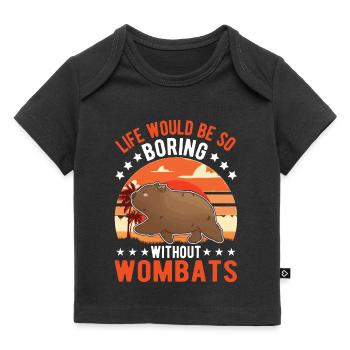 Australischer Wombat - Baby Premium Organic T-Shirt - Schwarz - Vorne