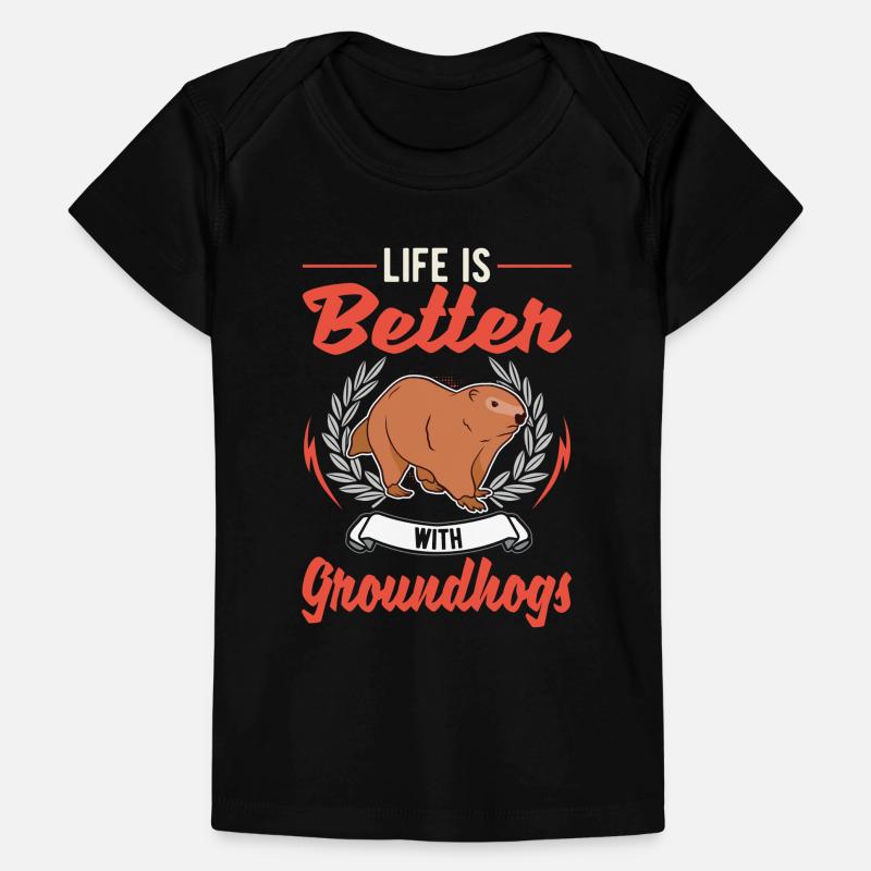 Das Leben ist besser mit einem Murmeltier Baby Premium Organic T-Shirt