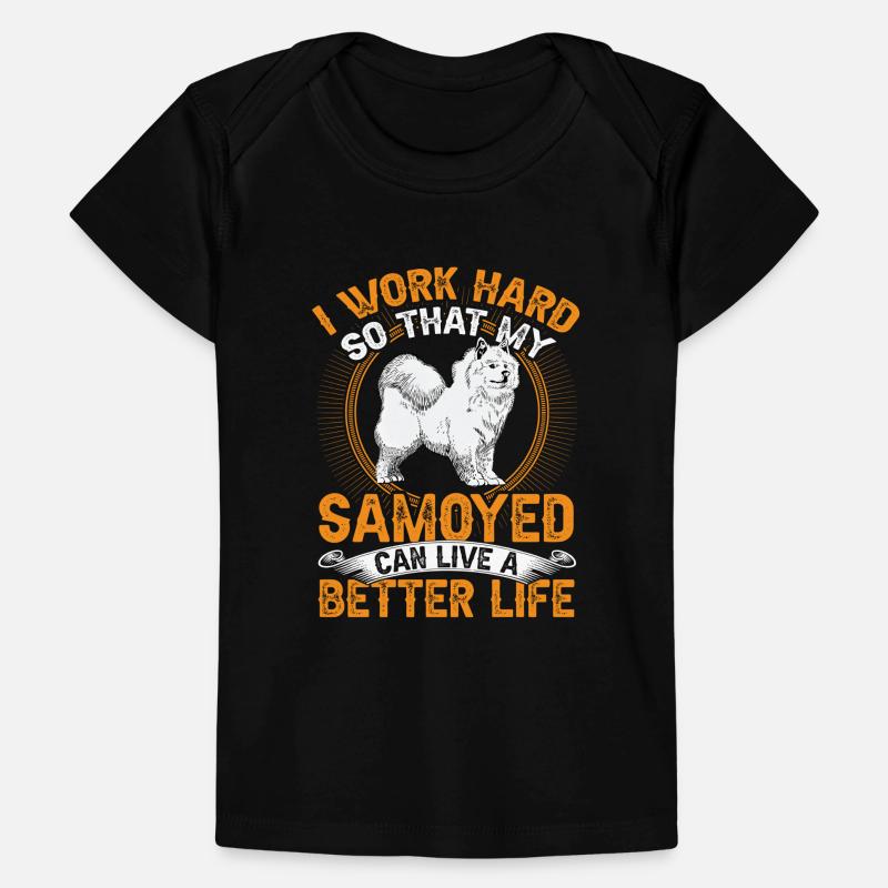 Samojede arbeite hart Samojedenspitz Baby Premium Organic T-Shirt