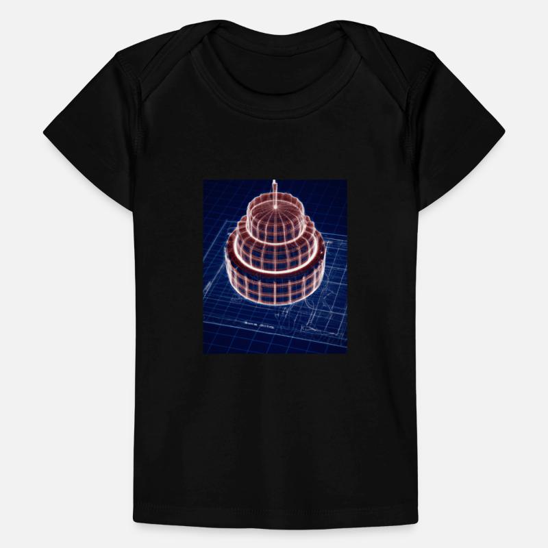 Cake Blueprint Pastry Chef Cake Baking Baby Premium Organic T-shirt