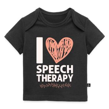 Speech Therapist Therapy Assistant - Baby Premium Organic T-shirt - black - Front