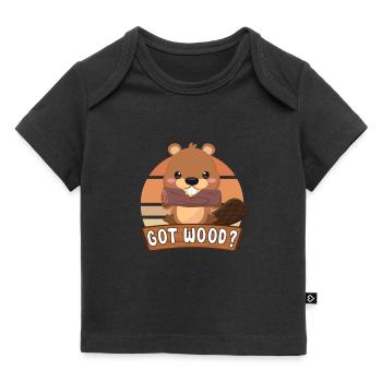 Beaver Fan Beaver Lovers Funny Beaver Gift - Baby Premium Organic T-shirt - black - Front