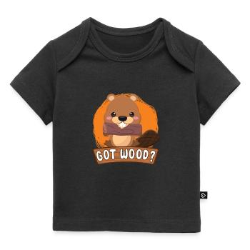 Beaver Fan Beaver Lovers Funny Beaver Gift - Baby Premium Organic T-shirt - black - Front