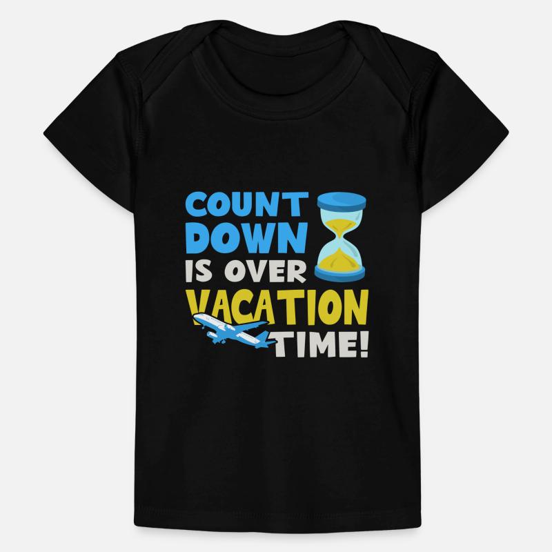 Countdown ist vorbei - Urlaubszeit Urlaub Baby Premium Organic T-Shirt