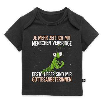 Gottesanbeterin - Baby Premium Organic T-Shirt - Schwarz - Vorne